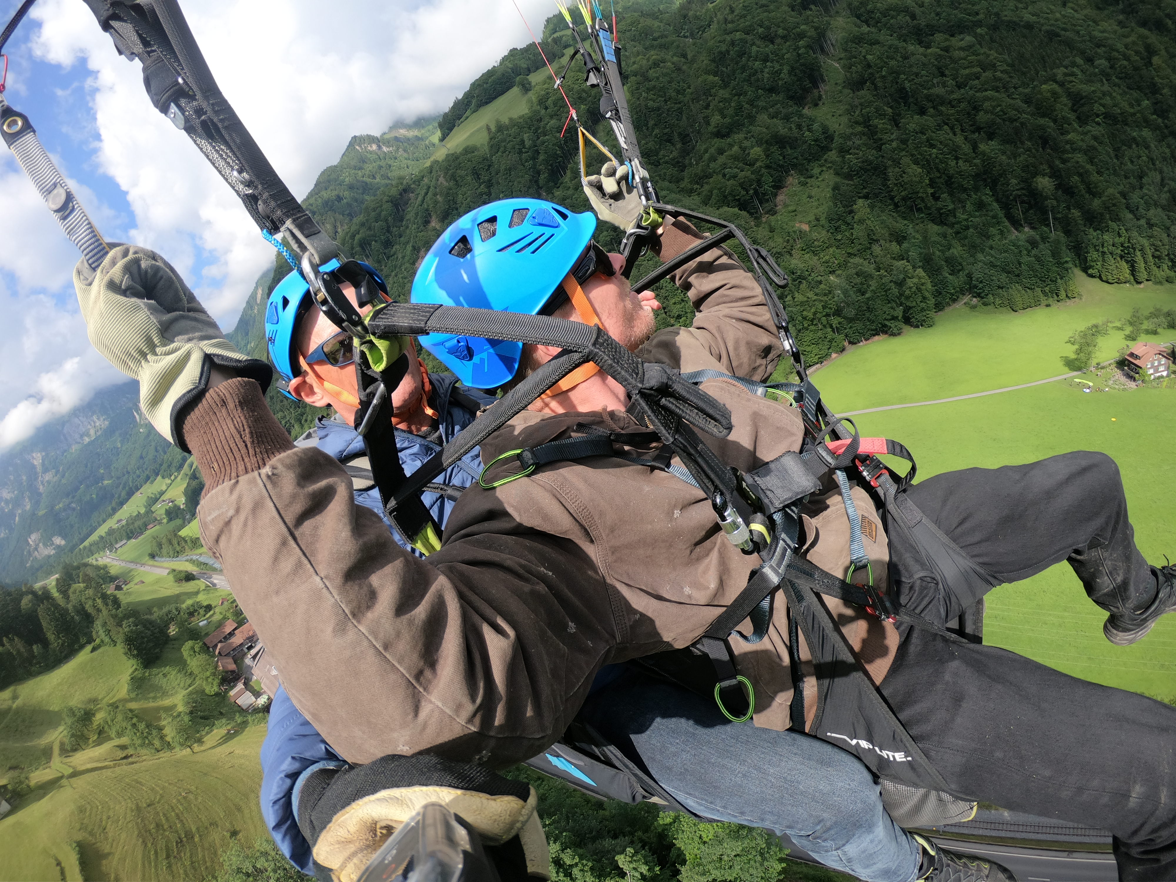 me paragliding in switzerland